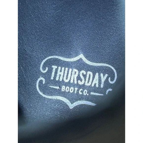 Thursday Men's President Leather Ankle Boots Handmade Black Matte NIB - Size 14 - Picture 11 of 14